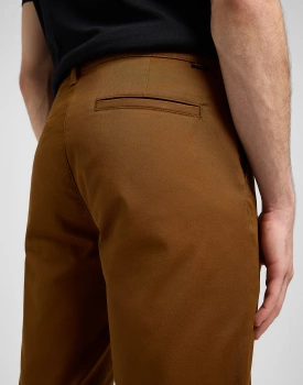 MESKIE SPODNIE LEE REGULAR CHINO QUAIL BROWN 112370608