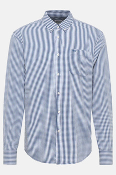 Męska Koszula Mustang Style Chester Gingham Check Middle Blue 1016947 12796
