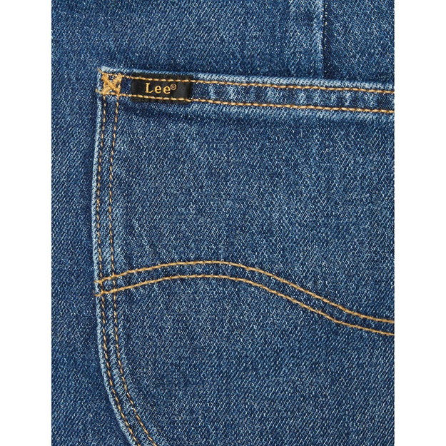 LEE BUTTON FLY A LINE DAMSKA SPÓDNICA JEANSOWA JEANS DŻINS WORN IRIS L38MMWQW 112139975
