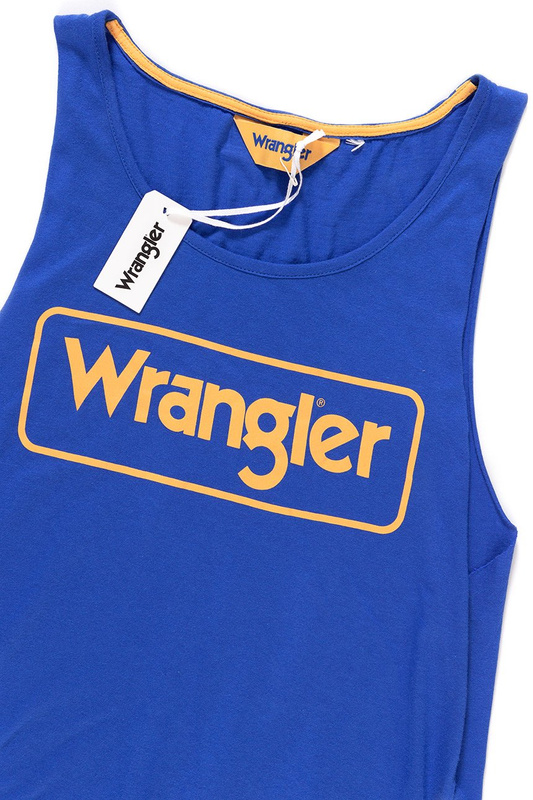 WRANGLER T SHIRT DAMSKI B&Y KABEL TANK NAUTICAL BLUE W726LF7V2 112130931