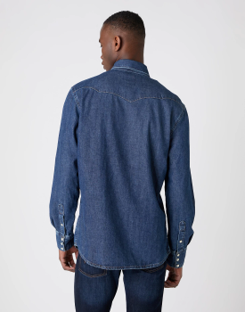 MĘSKA KOSZULA JEANSOWA WRANGLER 27MW ICON SHIRT GOOD DAY W5MS1W106 112130237