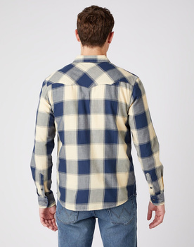 MĘSKA KOSZULA WRANGLER LS WESTERN SHIRT GRAVEL W5A03OC07 112141393