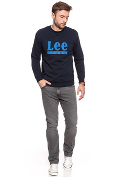 BLUZA MĘSKA LEE BASIC GRAPHIC CREW SKY CAPTAIN L80TJBHY 112121521