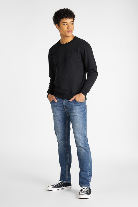 LEE REFINED LOGO CREW SW MĘSKA BLUZA REGULAR FIT BLACK L80OSP01 112121465