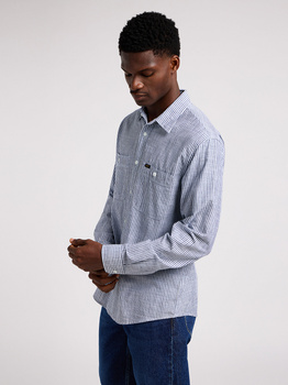 LEE MĘSKA KOSZULA LEE WORKER SHIRT 2.0 INDIGO HICKORY 112349939