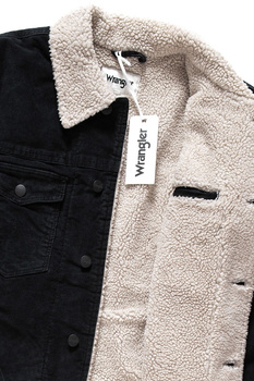 WRANGLER SHERPA JACKET BLACK WASHED W423AA80K 112128812
