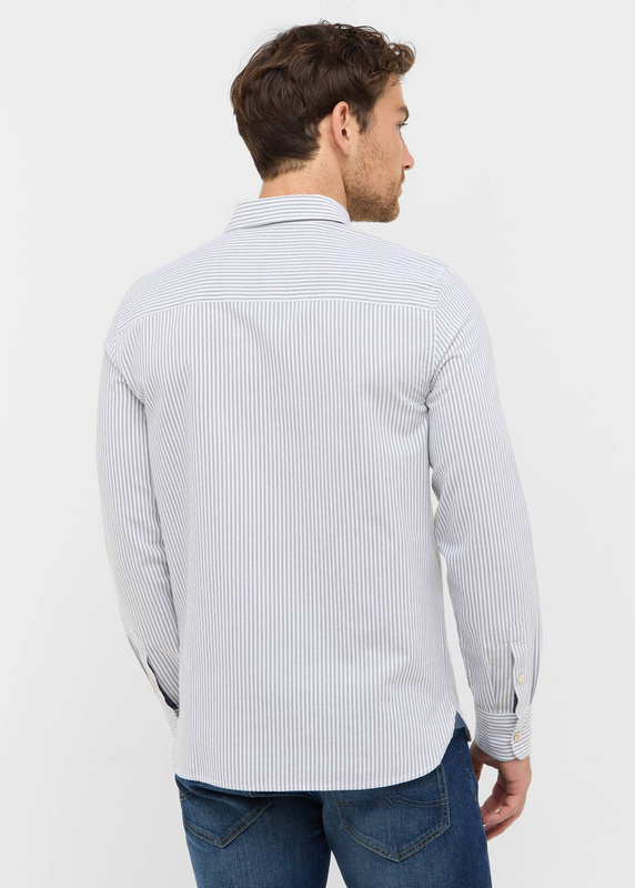 Męska Koszula Mustang Style Edinburg Green Stripe 1016953 12800