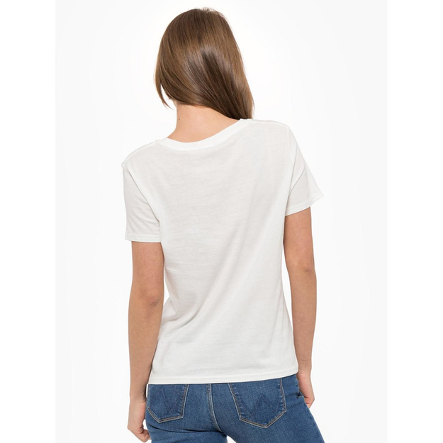 WRANGLER SS GRAPHIC TEE DAMSKI T-SHIRT KOSZULKA LOGO OFF WHITE W7Z4EV737 112132169