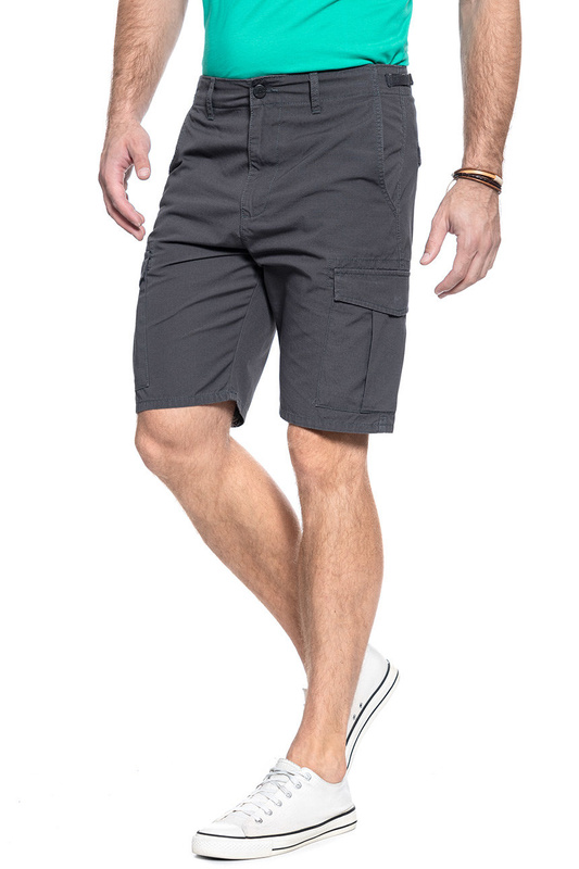MĘSKIE SZORTY MATERIAŁOWE LEE FATIGUE SHORT STEEL GREY L73BCJ90 112120340
