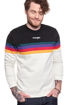BLUZA WRANGLER RAINBOW SWEAT CLOUD BLUE W6B5HDB03 112130690