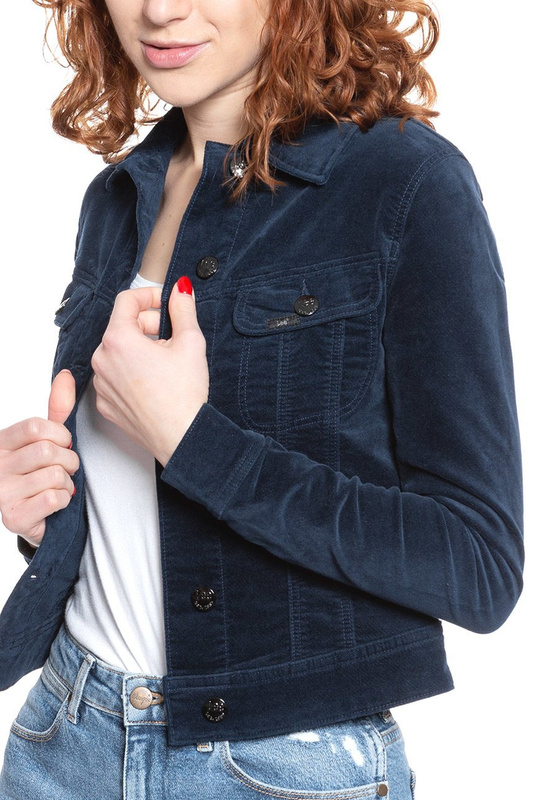 DAMSKA KURTKA JEANSOWA LEE SLIM RIDER MIDNIGHT VELVET L541MI67 112112680