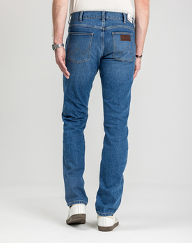 MESKIE SPODNIE  WRANGLER GREENSBORO OAKWOOD BLUE 112371374