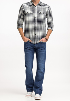 LEE TRENTON MĘSKIE SPODNIE JEANSOWE JEANSY DŻINSY DARK STONE L709KNSI 112324009