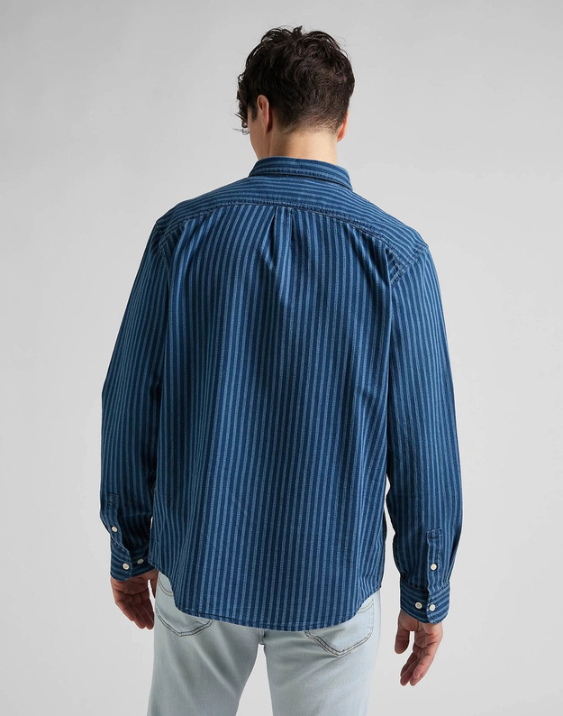 LEE RIVETED SHIRT MĘSKA KOSZULA INDIGO L66IOUDK 112145368