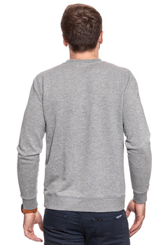 MUSTANG Logo Sweatshirt MID GREY MELANGE 1007290 4140