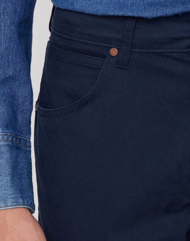 MĘSKIE SPODNIE JEANSOWE WRANGLER GREENSBORO NAVY W15QW3114 112127107