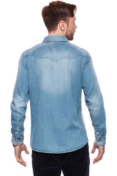 WRANGLER WESTERN DENIM SHIRT VINTAGE INDIGO W59731DZ8 112129827