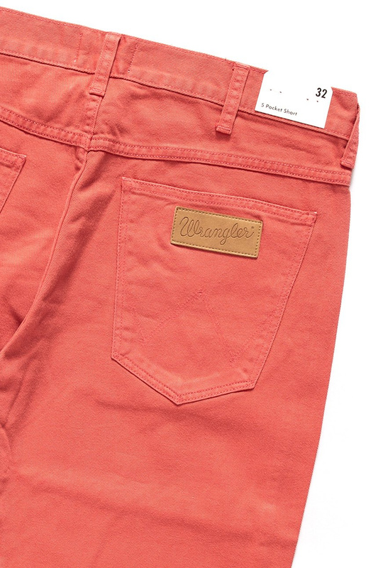 SPODENKI MĘSKIE WRANGLER 5 POCKET SHORT EMBERGLOW W14CLV33F 112126608
