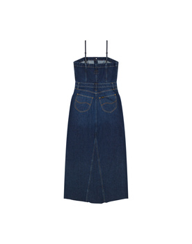 DAMSKA SUKIENKA LEE MAXI DENIM DRESS DARK FUSION 112363487