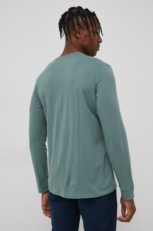 LEE LS BRANDED TEE MĘSKI LONGSLEEVE STEEL GREEN L63MJATY 112144216