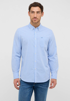 Męska Koszula Mustang Style Chester Gingham Check Light Blue 1016947 12795