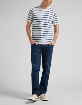 LEE STRIPE TEE MĘSKI T-SHIRT KOSZULKA BLUE UNION L63UPYUF 112145340