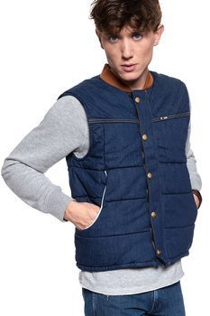 MĘSKI BEZRĘKAWNIK LEE PADDED VEST RINSE L87MGT36 112122932