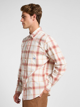 LEE MĘSKA KOSZULA LEE WORKWEAR SHIRT 2_0 REDWOOD 112364151
