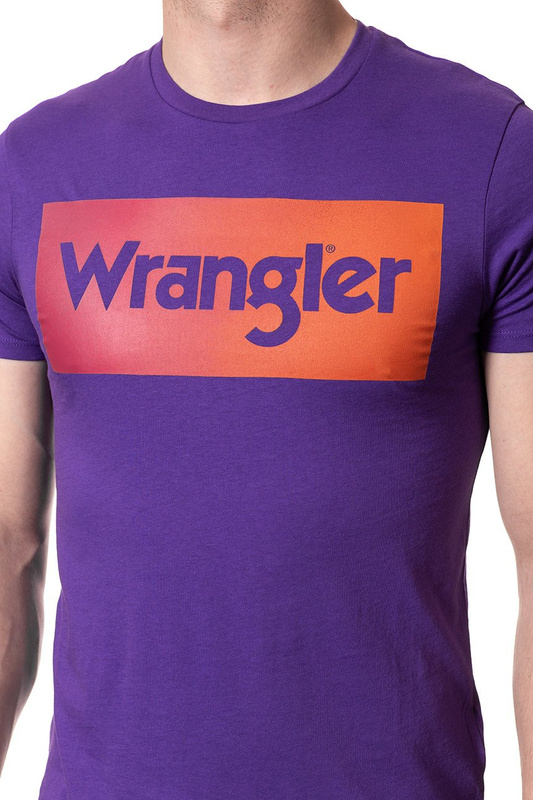 KOSZULKA WRANGLER LOGO TEE TROPICAL PURPLE W7B62FQW3 112131518