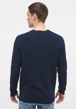 Męski Sweter Mustang Style Emil C Basic Total Eclipse 1014115 5226 