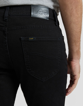 MESKIE SPODNIE LEE REGULAR STRAIGHT BLACK OVERDYE 112140861