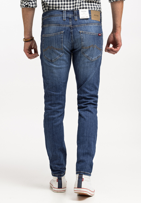 MUSTANG OREGON TAPERED MĘSKIE SPODNIE JEANSOWE JEANSY DŻINSY DENIM BLUE 1014041 5000 883