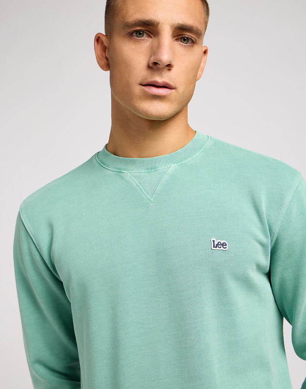 MĘSKA BLUZA NIEROZPINANA PLAIN CREW SWS INTUITION GREY 112349100 L81I015500