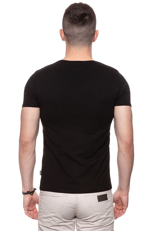 KOSZULKA WRANGLER SLABBINK TEE BLACK W7B56FK01 112131494
