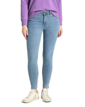 LEE SCARLETT HIGH DAMSKIE SPODNIE JEANSOWE ZIP GREY LIV L31BQDBR 112139833