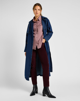 DAMSKIE SPODNIE MATERIAŁOWE LEE CAROL VELVET BEET 112355238