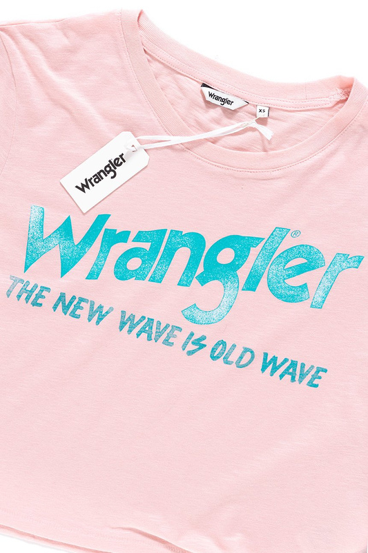 WRANGLER T SHIRT DAMSKI CROP TEE CHALK PINK W7382EAWG 112131027