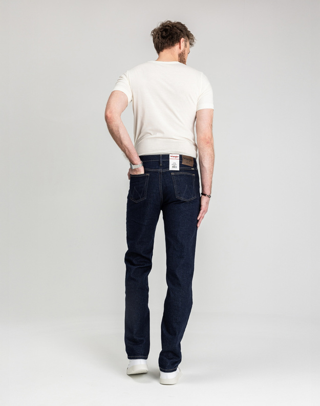 Męskie Spodnie Jeansowe Wrangler Regular Fit Rinse 112352894