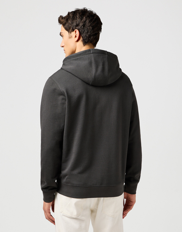 MESKA BLUZA WRANGLER SIGN OFF HOODIE FADED BLACK 112364289