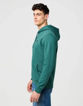 MESKA BLUZA WRANGLER SIGN OFF HOODIE BISTRO GREEN 112371458