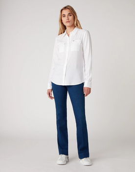 DAMSKA KOSZULA MATERIAŁOWA WRANGLER UTILITY SHIRT WHITE W5R55I989 112130313