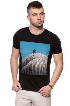 KOSZULKA WRANGLER SLABBINK TEE BLACK W7B56FK01 112131494