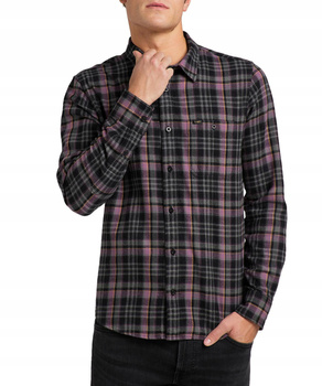 LEE LEESURE SHIRT MĘSKA KOSZULA W KRATĘ WASHED PURPLE L66NJETZ 112144281