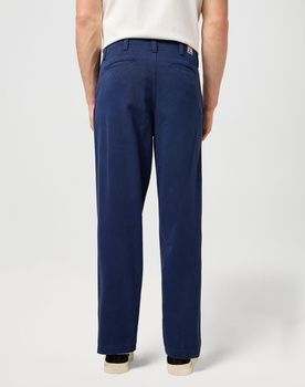 MESKIE SPODNIE MATERIALOWE WRANGLER RELAXED CHINO NAVY 112373190