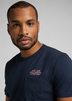MĘSKI T-SHIRT LEE SS POSTER TEE NAVY L63EFE35 112114997