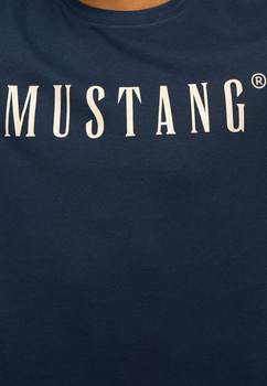 MĘSKA KOSZULKA MUSTANG T-shirt LOGO NADRUK Austin Carbon 1014695 4135