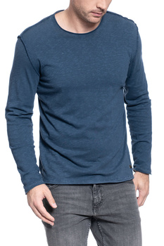 MUSTANG SLUB LONGSLEEVE DRESS BLUES 1007080 5334
