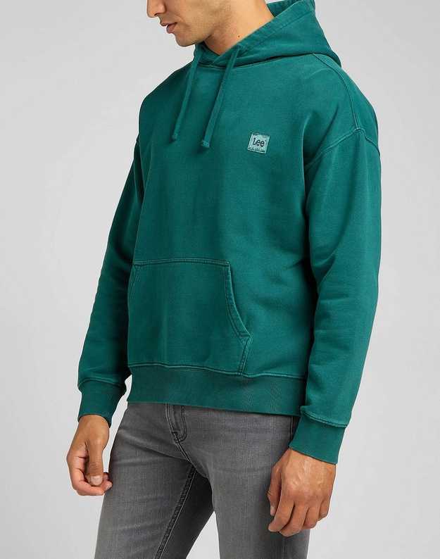 LEE CORE LOOSE HOODIE MĘSKA BLUZA KLASYCZNA LOGO KAPTUR ESMERALDA L84WTJ96 112322638