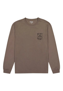 MESKA KOSZULKA WRANGLER LS GRAPHIC TEE IRON 112357313