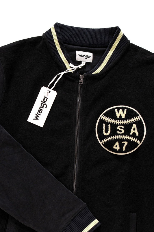 WRANGLER RETRO BOMBER SWEAT BLACK W6545I501 112130547
